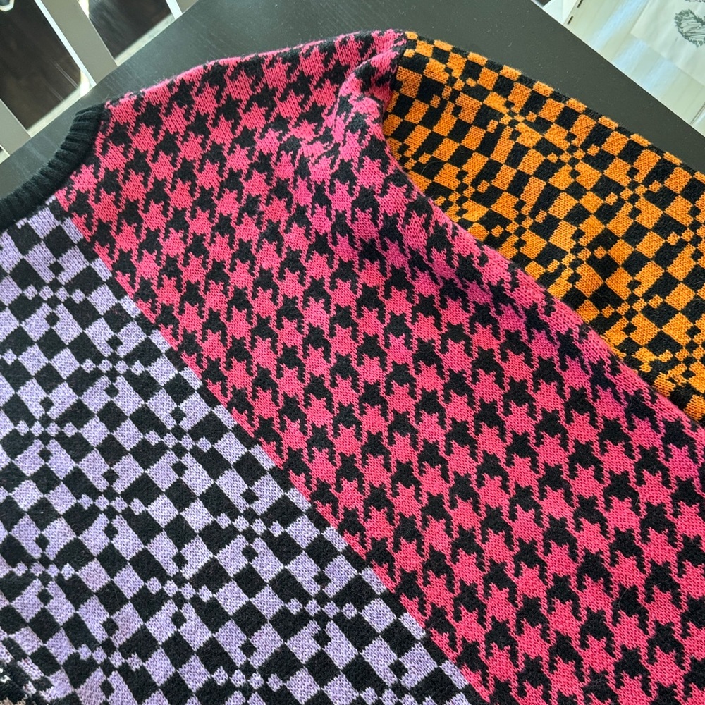 Nwt Ragged Priest Patchwork Houndstooth Checkerbo… - image 8